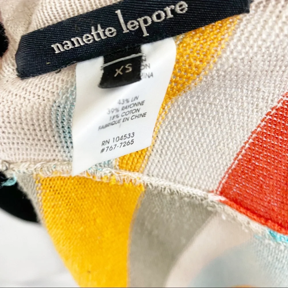 Nanette Lepore Stripe Cover Up Apron - Picture 5 of 5